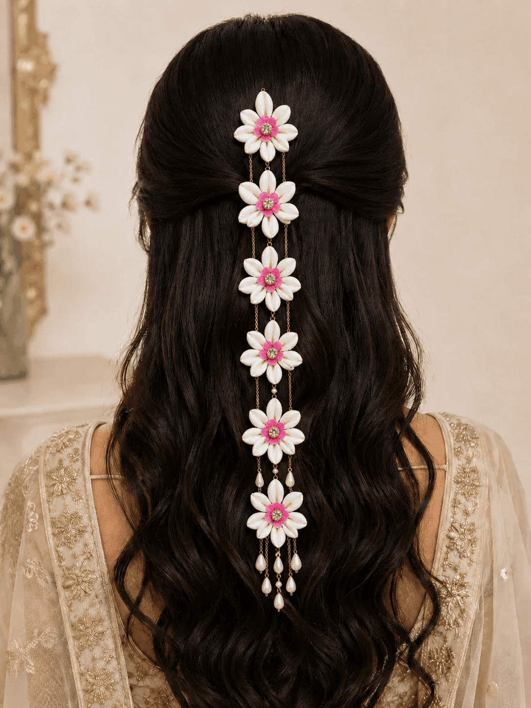 Handmade Shell & Pearl Bridal Hair Accessories
