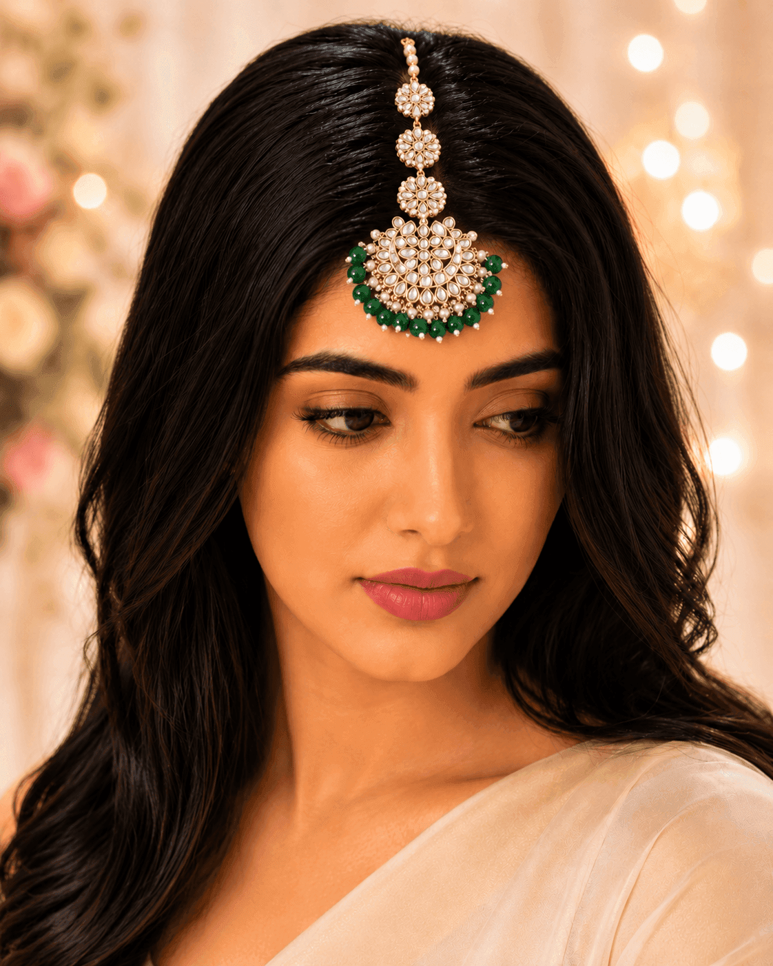 Bridal Kundan Maang Tikka Wedding Design