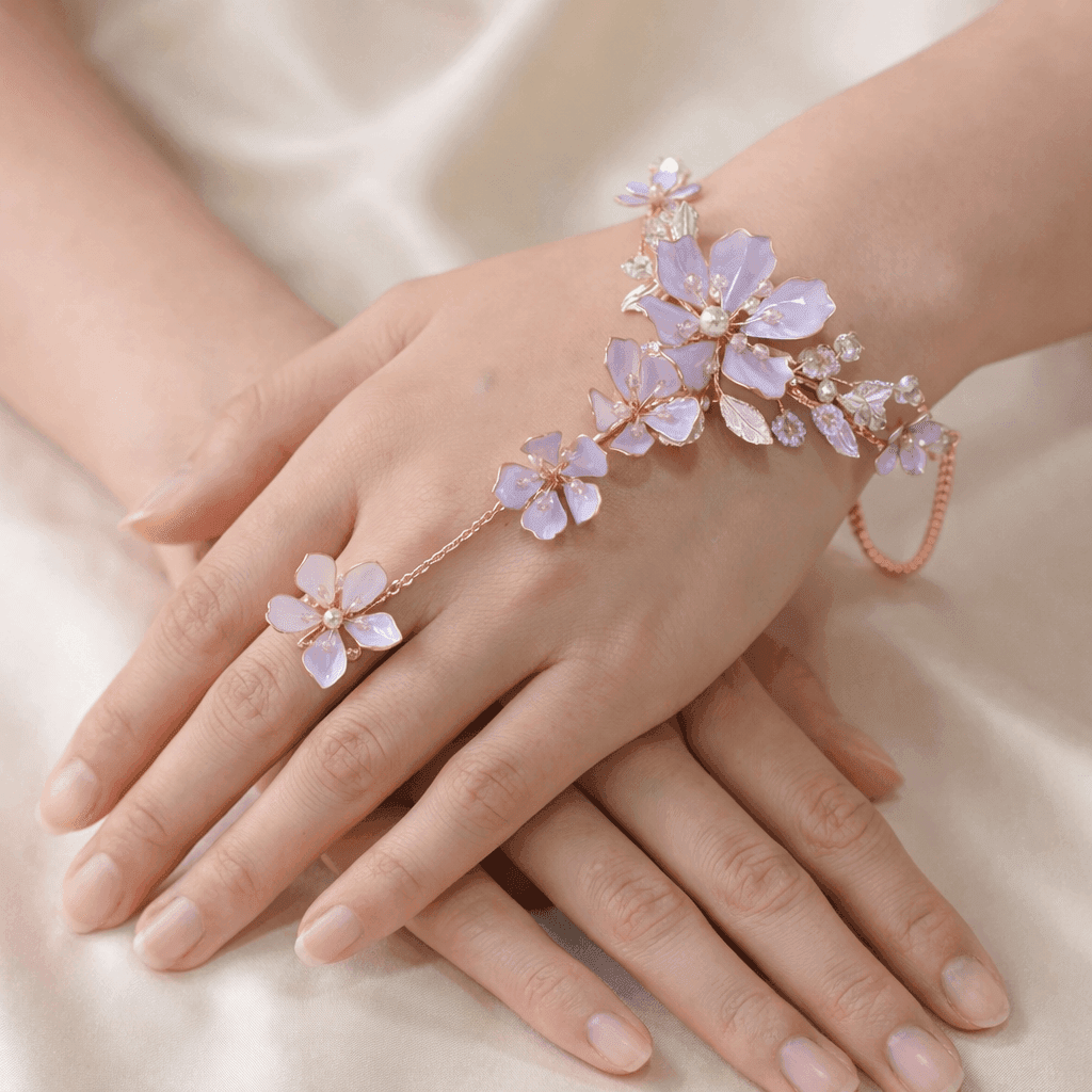 Classic Resin Flower Hathphool, Hand-Harness Jewellery