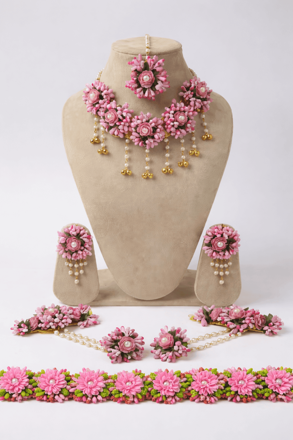 Blooming Floral Baby Shower Jewelry Set for Chic Moms-to-be