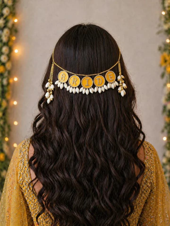 Haldi Function Hairstyle for Bride: Beautiful Hair Style Ideas.