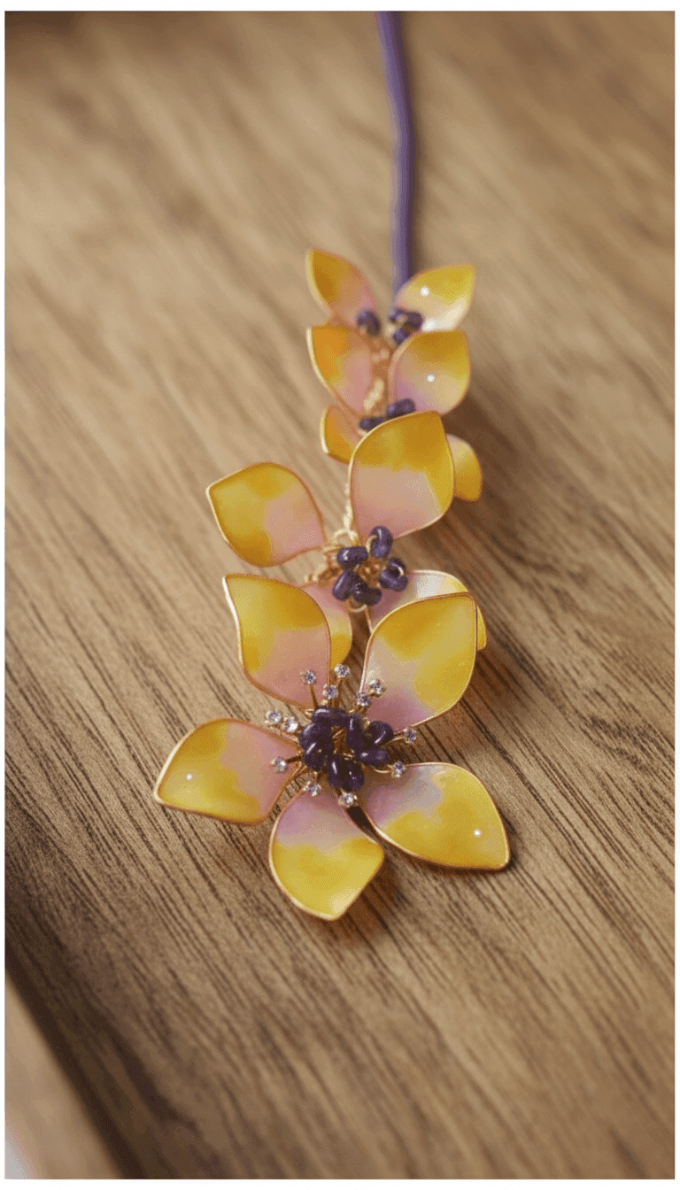 Designer Floral Resin Handmade Maang Tikka