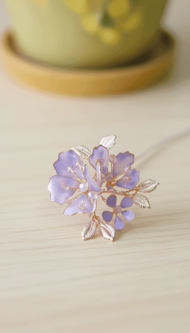 Handcrafted Designer Floral Resin Maang Tikka