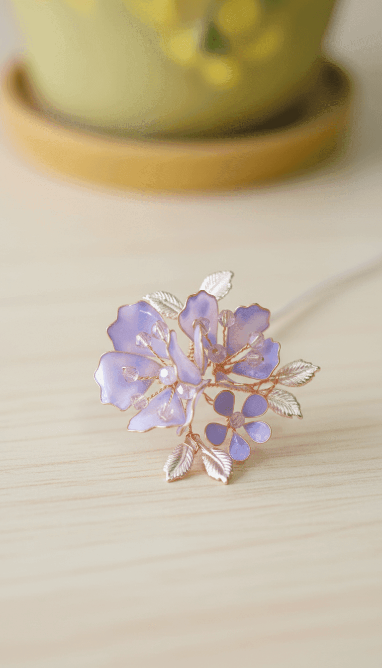 Handcrafted Designer Floral Resin Maang Tikka