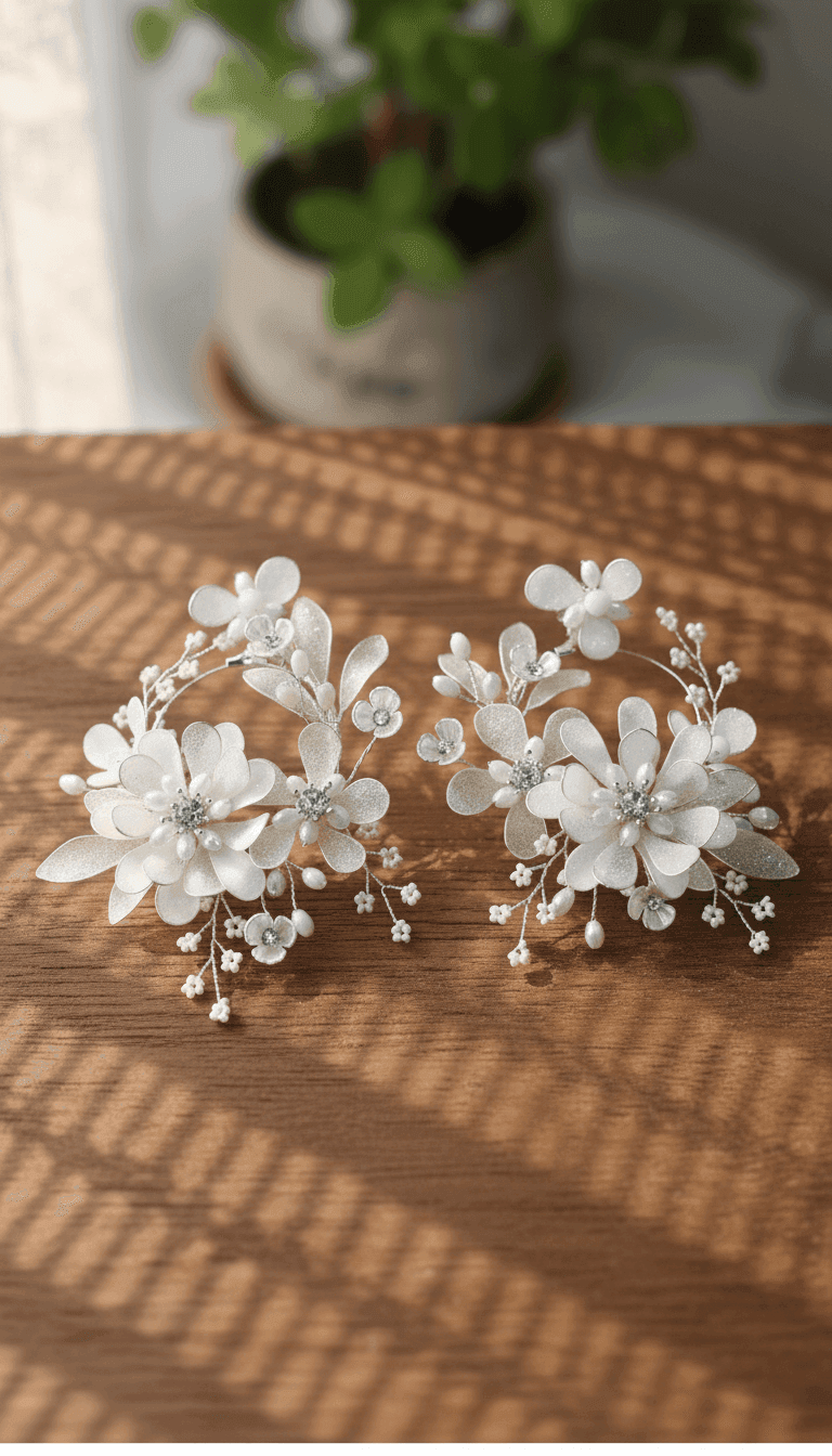 Designer Resin Earrings Handmade for Women