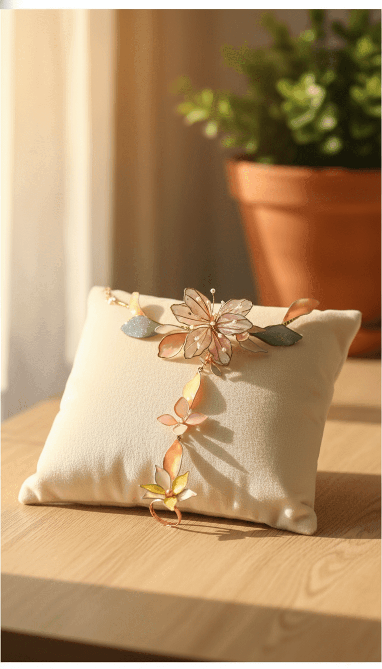 Exquisite Resin Floral Hand Harness Hathphool