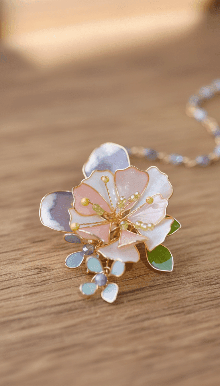 Handcrafted Designer Resin Maang Tikka: Lightweight Floral & Pearl Accent