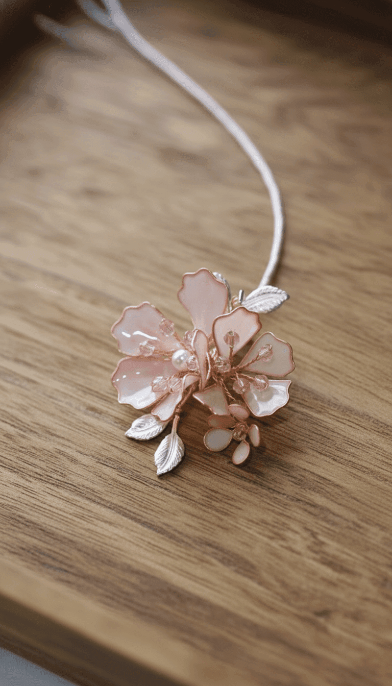 Resin Bloom: Handcrafted Designer Maang Tikka in Floral Pearl