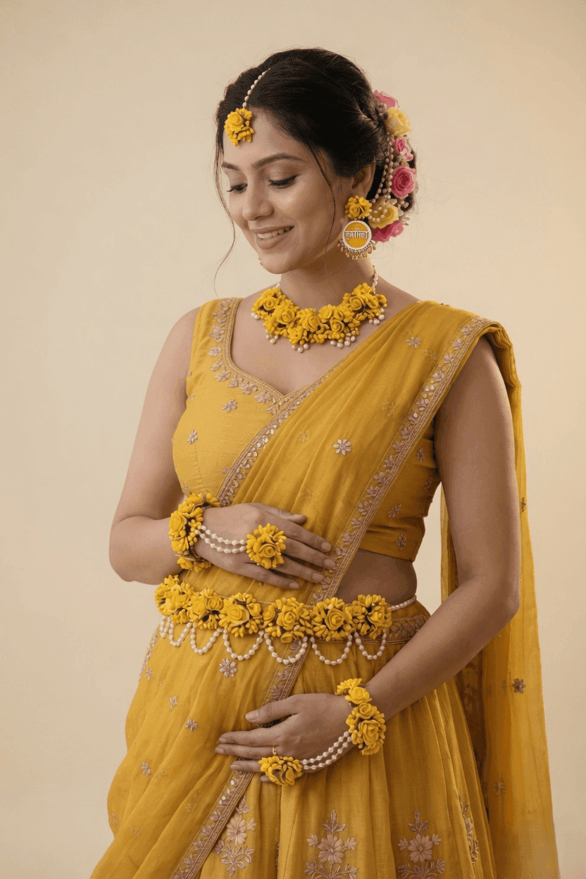 Elegant Floral Jewellery for Maternity & Baby Shower