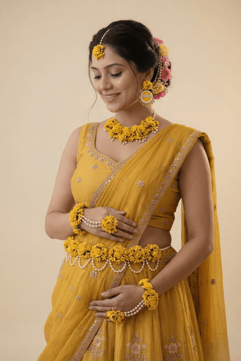 Elegant Floral Jewellery for Maternity & Baby Shower