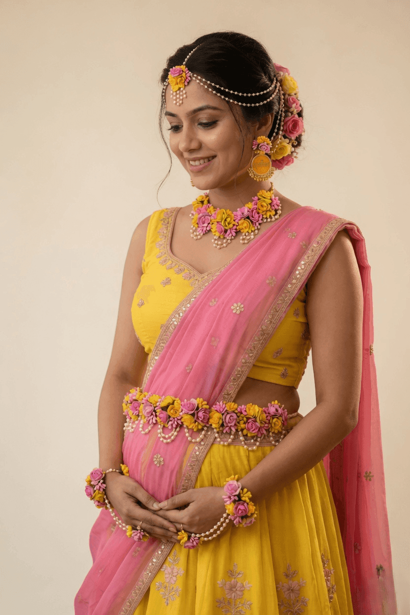 Stylish Floral Necklace for Mom-to-Be Baby Shower