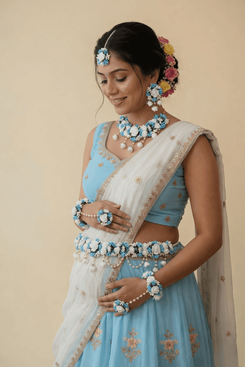Maternity Floral Jewellery Aesthetic Baby Shower Flower Collection