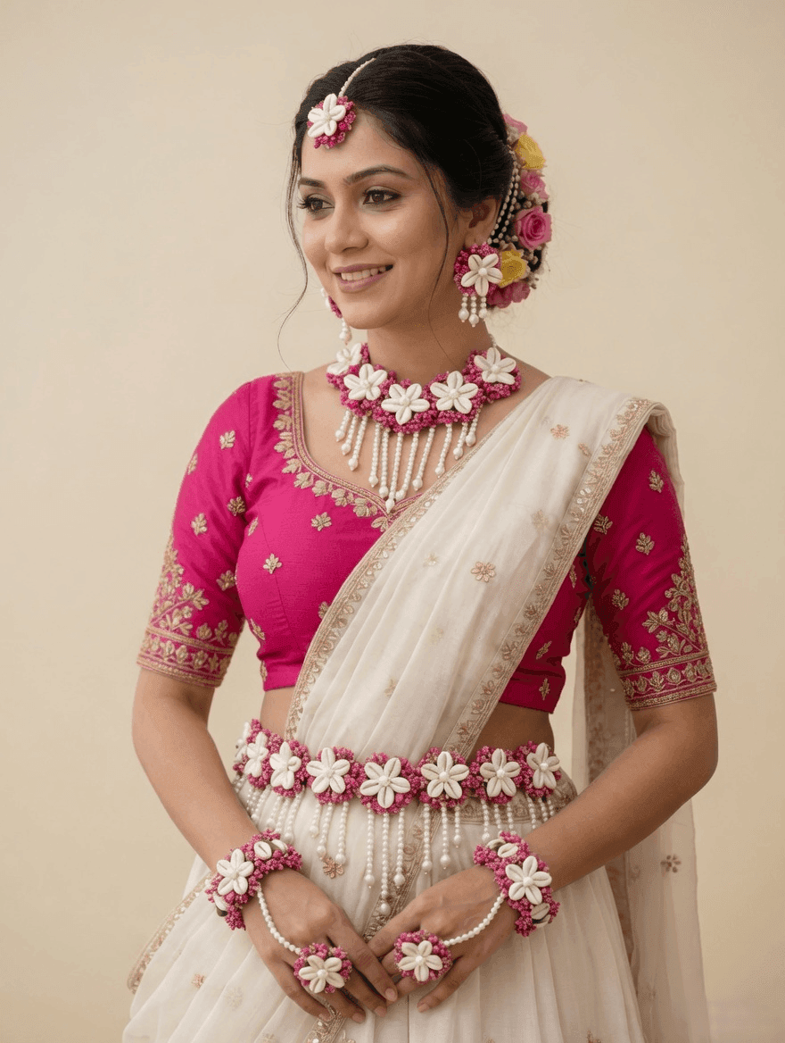 Baby Shower Floral Accessories & Flower Jewellery for Photoshoot