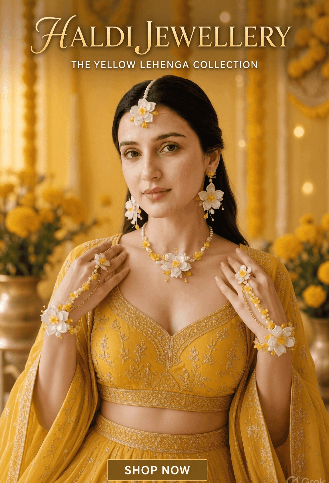 Haldi Jewellery with Yellow Lehenga: 15 Beautiful Combinations for Brides