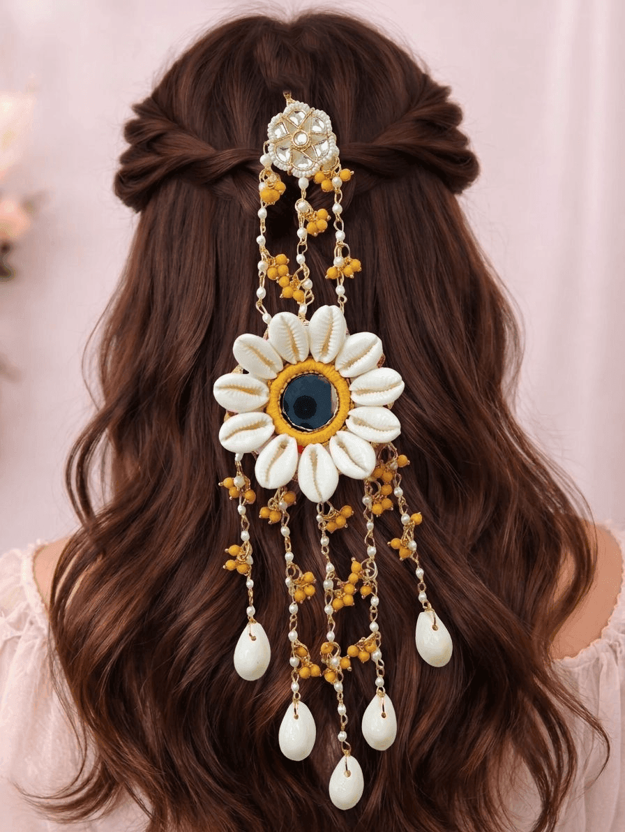 Handmade Shell & Pearl Bridal Hair Accessories